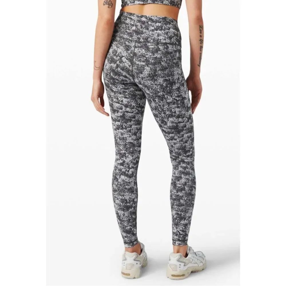 Lululemon Wunder Under High Rise 28"  Misted Jacquard 10